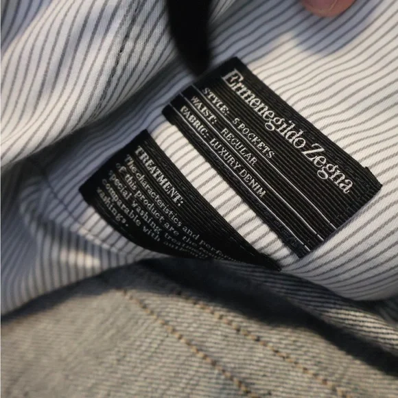 Ermenegildo Zegna Gray Straight Jeans